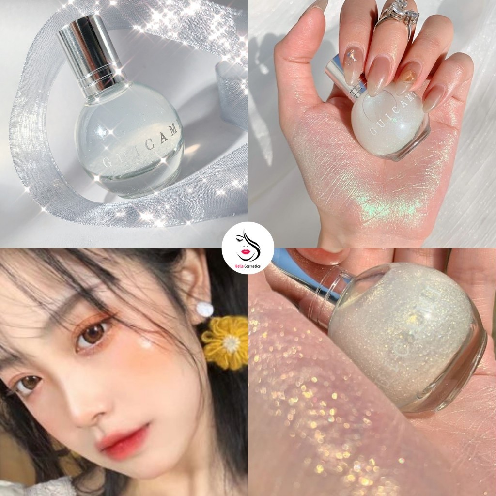 Nhũ lỏng highlight Guicami HLG1 dạng lăn bắt sáng tạo hiệu ứng da căng bóng