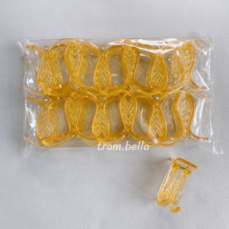 set 6 kẹp càng cua màu trong