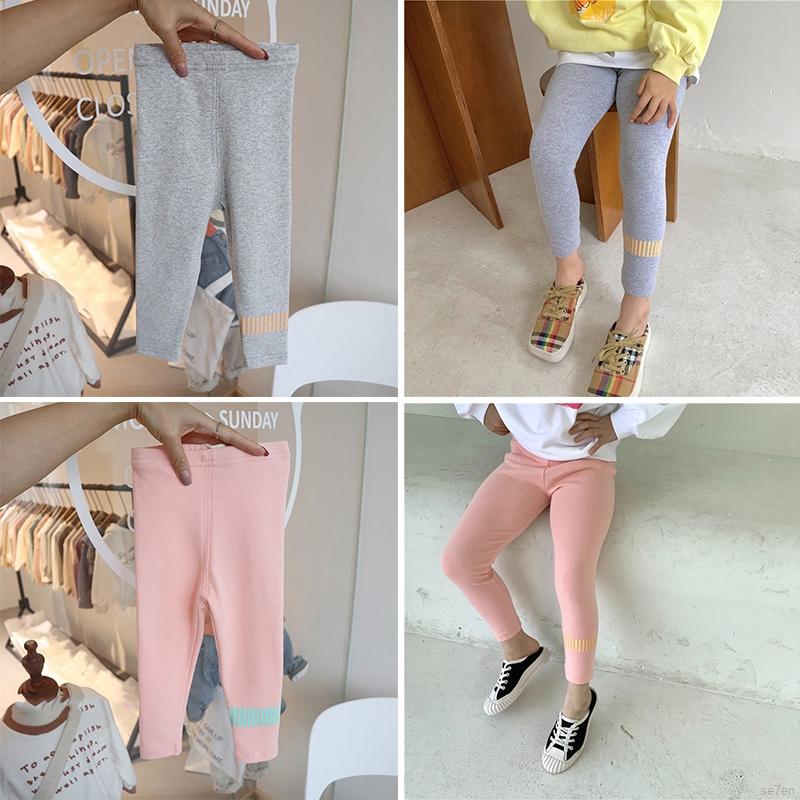 Quần Legging Màu Trơn Thời Trang Cho Bé Gái 12 Tháng - 5 Tuổi