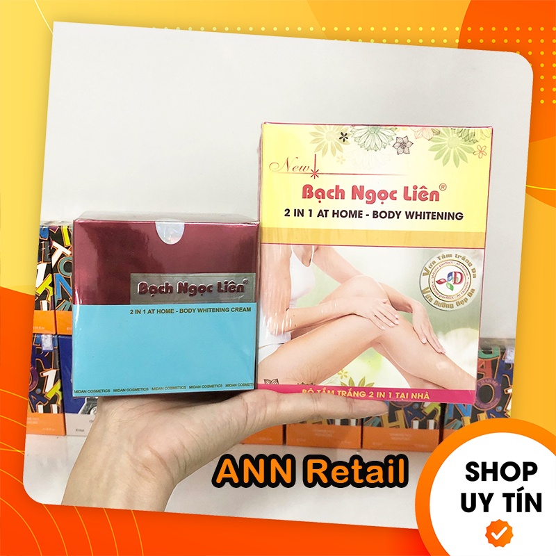 Combo Kem Body Bạch Ngọc Liên Xanh + Tắm Trắng Bạch Ngọc Liên 2 IN 1 At Home - 8936079450632