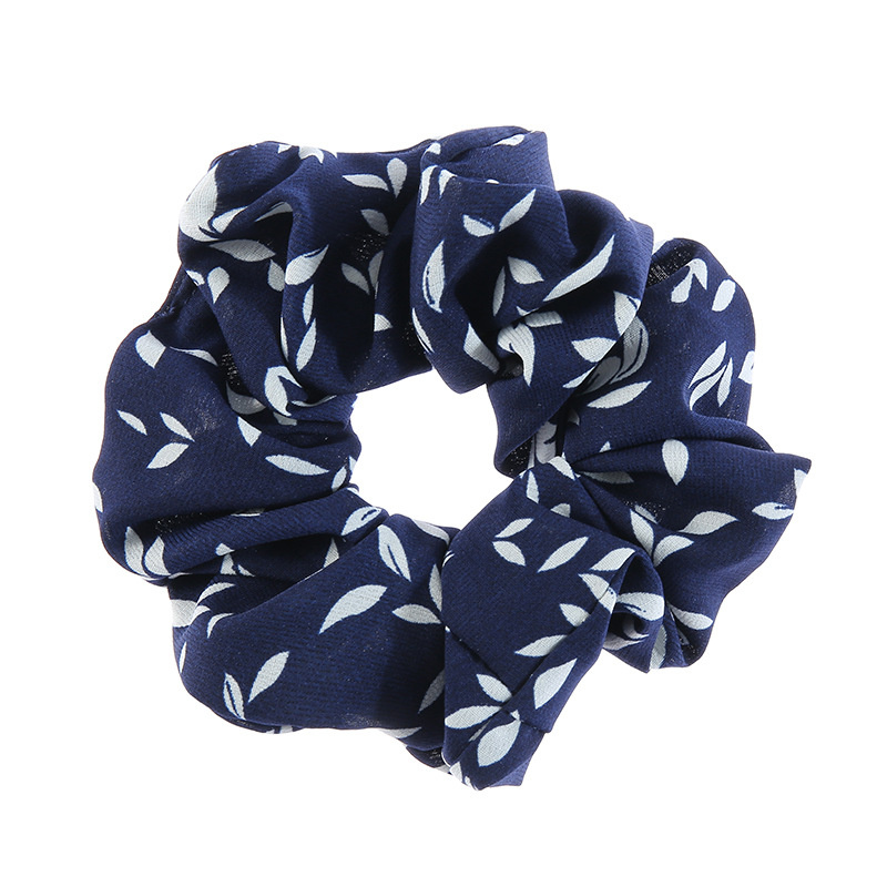Dây buộc tóc Scrunchies họa tiết lá nhí HD60