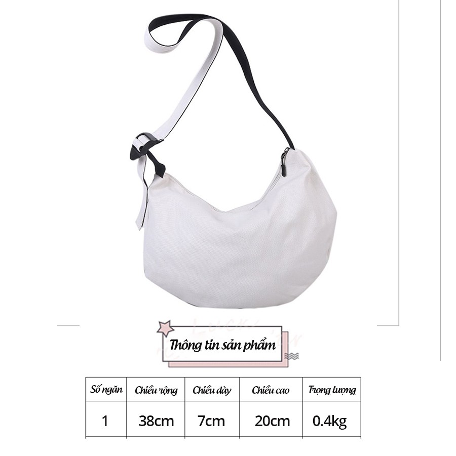 Túi tote đeo chéo, Túi đeo chéo, vải canvas, thời trang, unisex nam nữ, phong cách ulzzang TUITOTE3