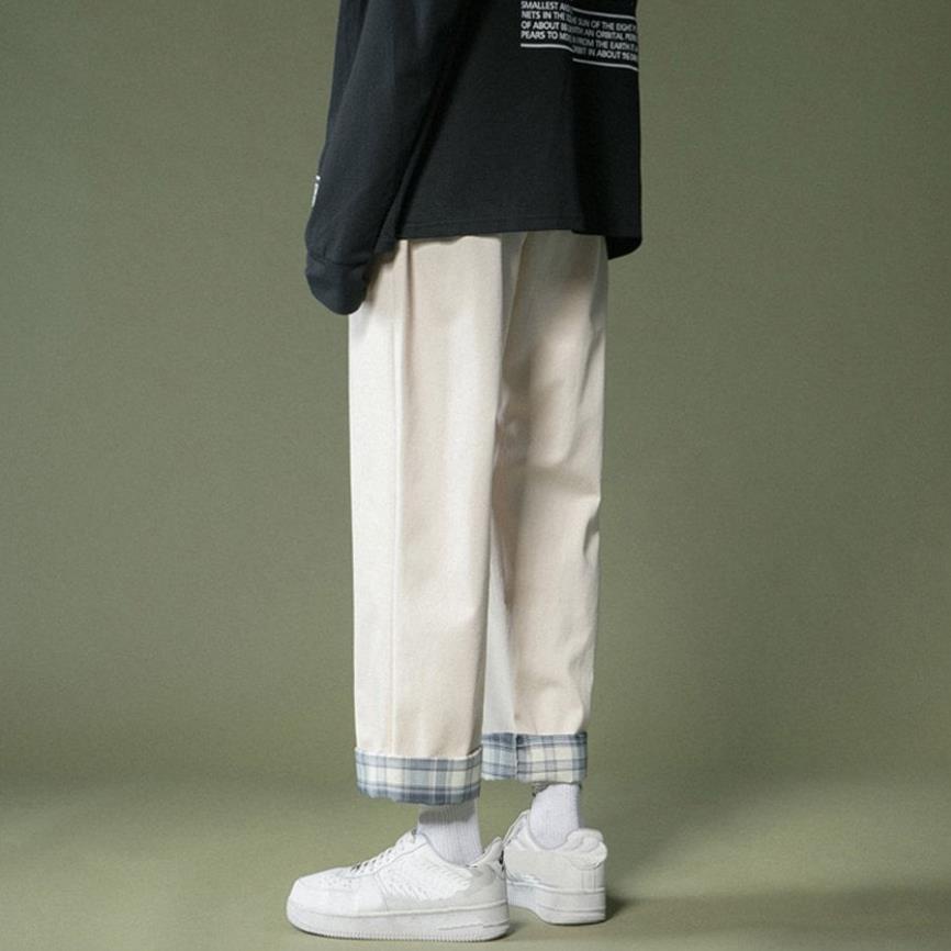 Quần kaki Baggy Nam Nữ KAKI Ống Suông Unisex - Kiểu quần kaki đen và trắng đục hot 2021 QD32