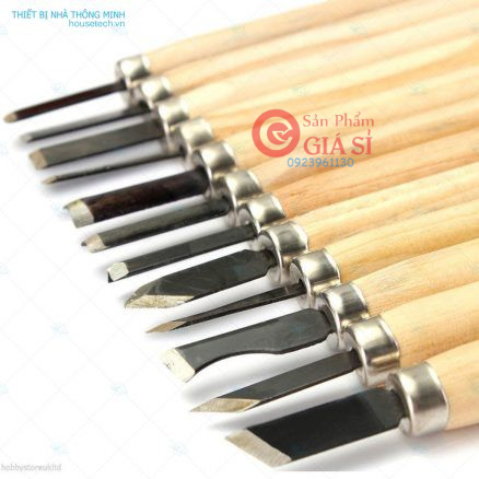 Bộ 10 dao khắc đục tiện gỗ HT285-10 ❤️freeship❤️