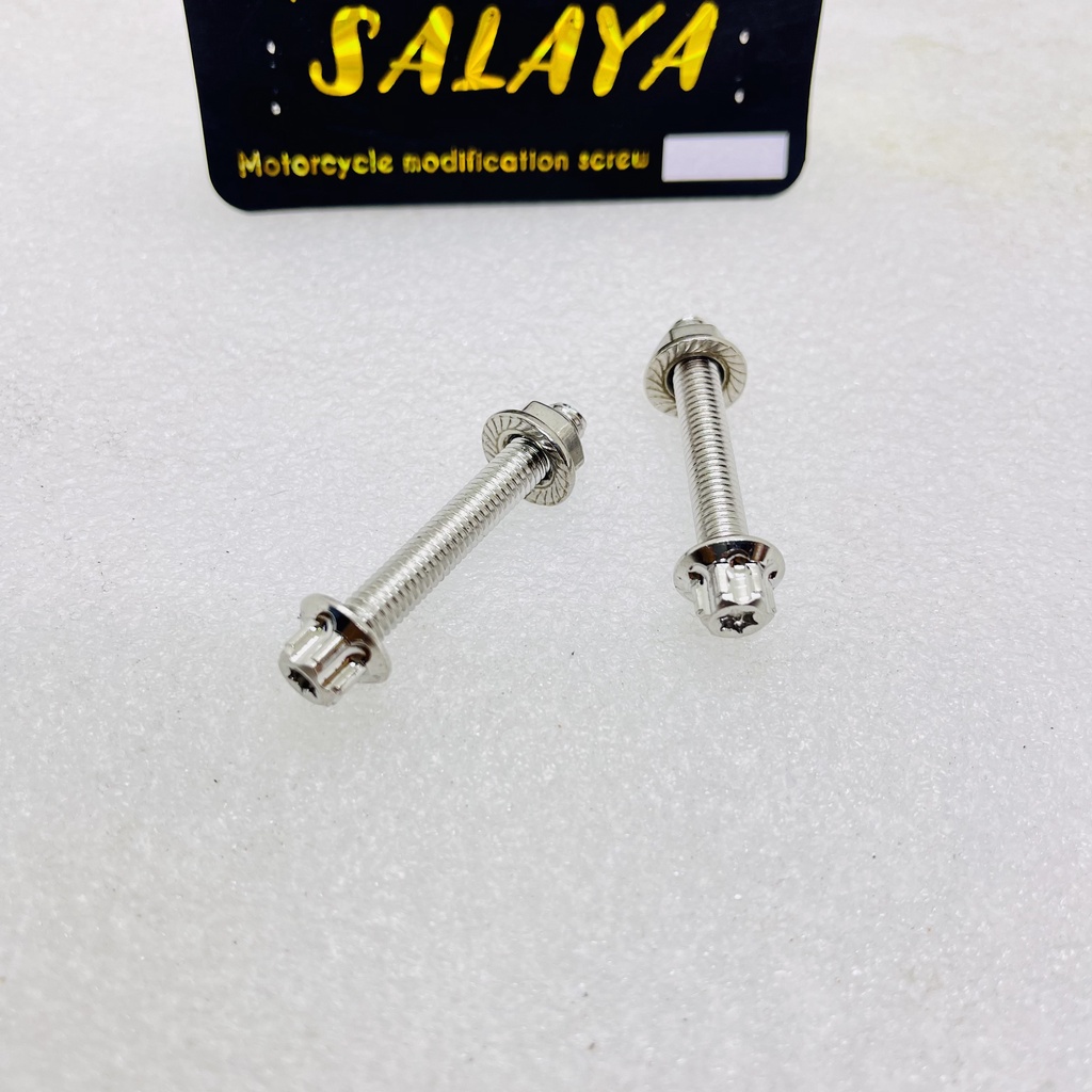 Cặp ốc inox 304 xỏ gác chân mẫu S3 kèm tán