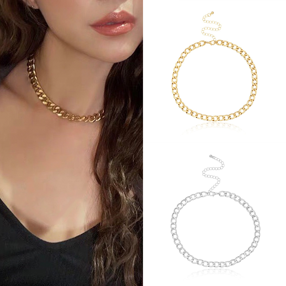 Vòng Cổ Choker Bằng Kim Loại Nhiều Màu Sắc Thời Trang Cho Nữ