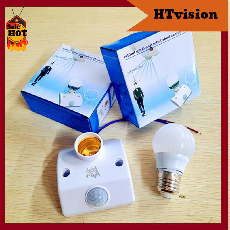 Đui Đèn Cảm Biến Chuyển Động Hồng Ngoại-có người đi qua đèn tự sáng