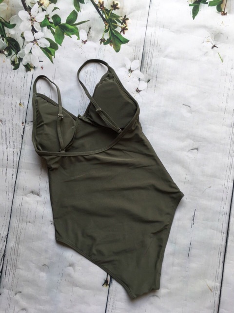 Monokini bodysuit xanh rêu hot 2019