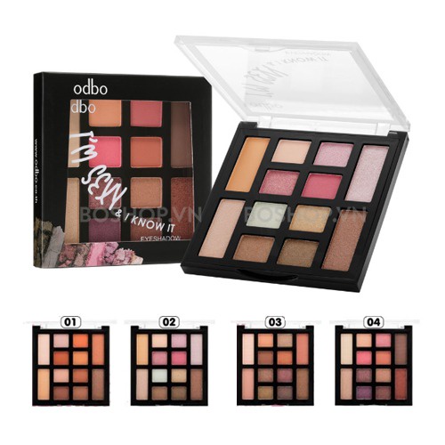 Phấn mắt Odbo I'm Sexy &amp; I Know It EyeShadow OD288 (MÀU NO.2)