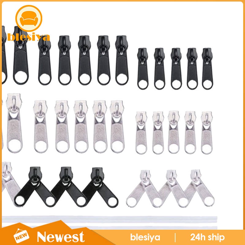 Bộ đầu khóa kéo 87 món thông dụng dễ kéo để tự sửa chữa dây khóa kéo quần áo/ vali hành lý/ áo khoác/ balo