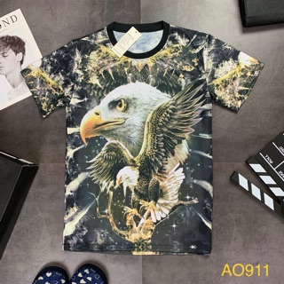 Áo Phông Thái In 4D hình đại bàng tung cánh chất siêu đẹp