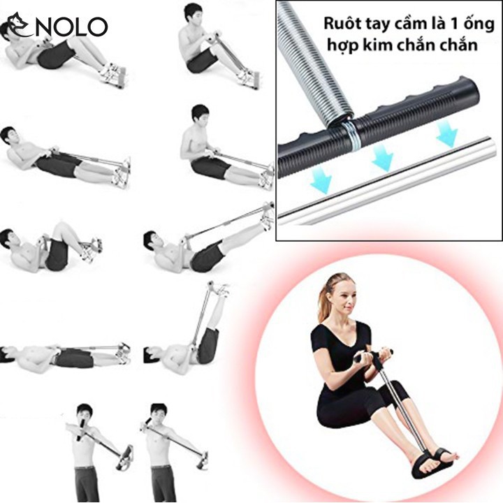 Combo Bộ 2 Đai Quấn Đùi Sinh Nhiệt Tự Nhiên Sweat Sweat Và Dụng Cụ Thể Dục Kéo Đa Năng Tummy Trimmer