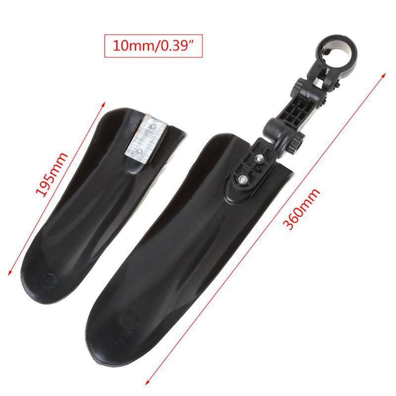 1 Set Tấm Chắn Bùn Trước Sau Cho Xe Đạp Trẻ Em 12 / 14 Inch