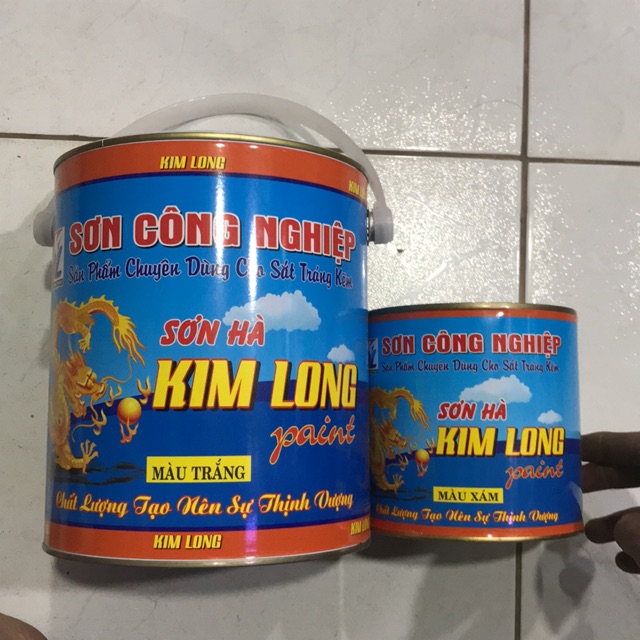 Sơn 2 trong 1 Kim Long 1kg, 4kg