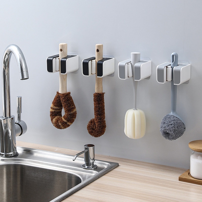 Giá Đỡ Cây Lau Nhà Gắn Tường Không Cần Đục Lỗ Tiện Dụng Cho Nhà Bếp / Phòng Tắm