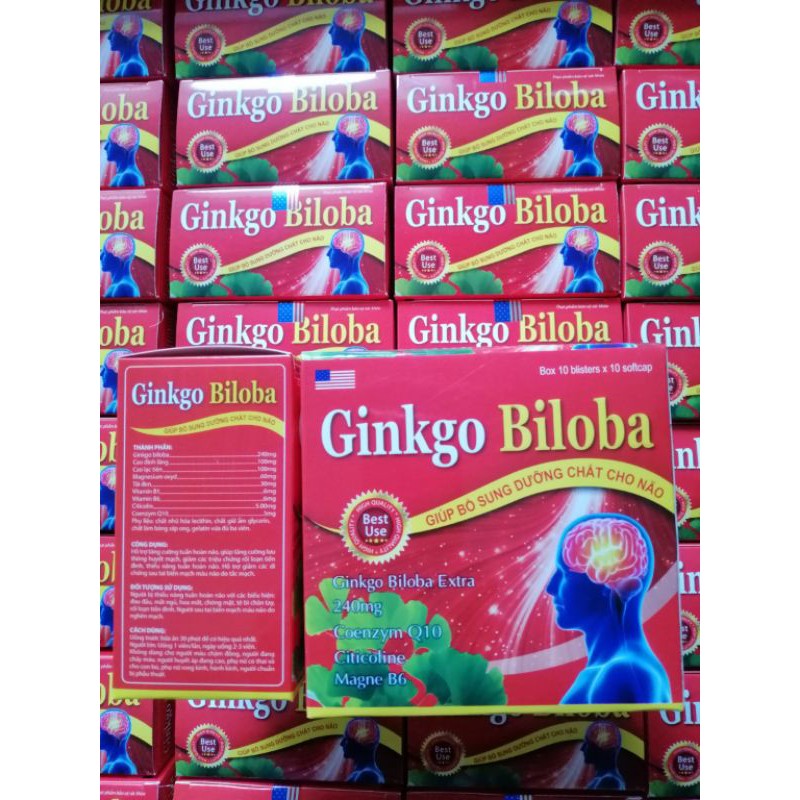 Hoạt huyết dưỡng não Ginkgo Biloba 240mg Hộp 100 viên