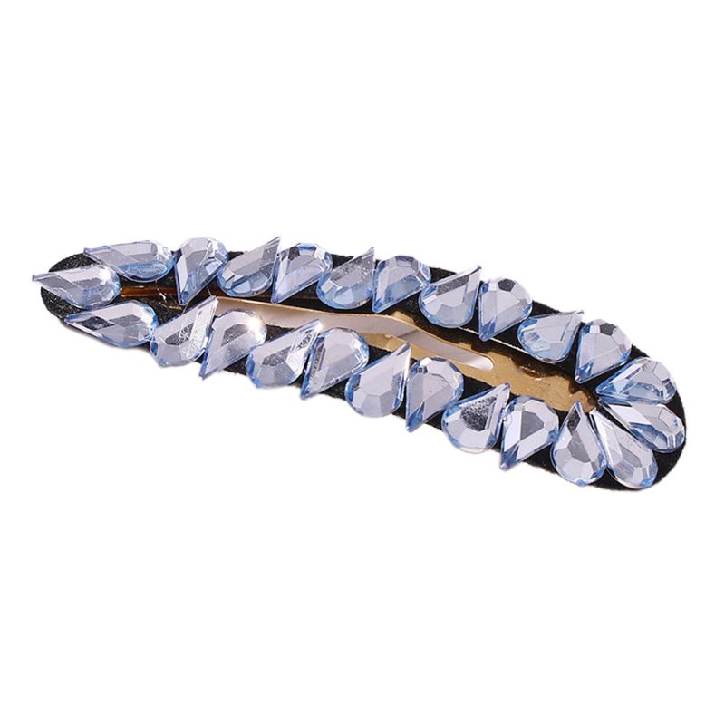 Kẹp Tóc Đính Đá Hình Giọt Nước Nhiều Màu Sắc Phong Cách Baroque