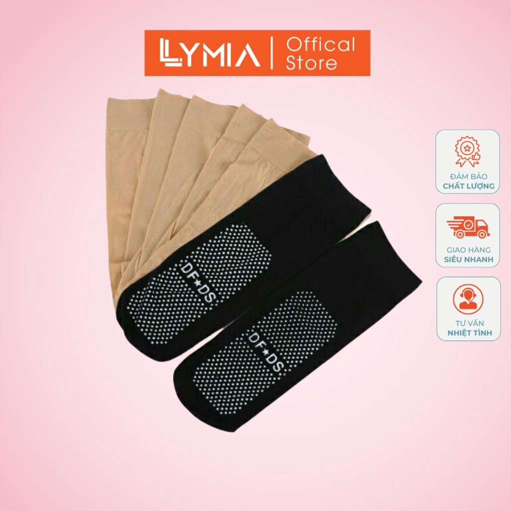 Tất giấy nữ LYMIA có lớp chống trơn Hàn Quốc BT8