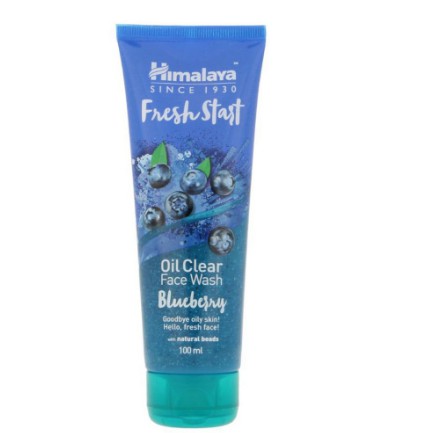 Sữa rửa mặt kiểm soát dầu, chống lão hóa Himalaya Fresh Start Oil Clear Blueberry Face Wash 100ml