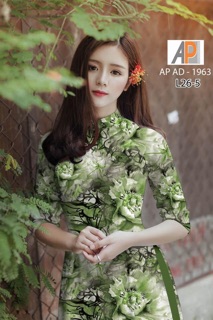 Vải áo dài 3D 