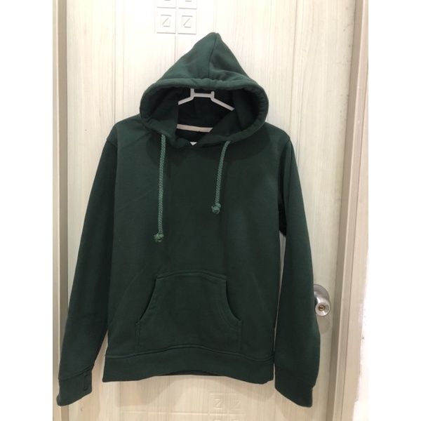 Áo hoodie nỉ có nón xanh rêu (Thanh lý)