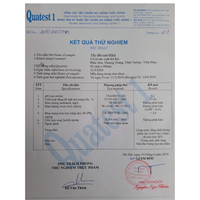 Tẩy cặn canxi, tẩy  kính, vòi sen, bồn sứ, chậu tắm, gạch men, gương soi Hikit