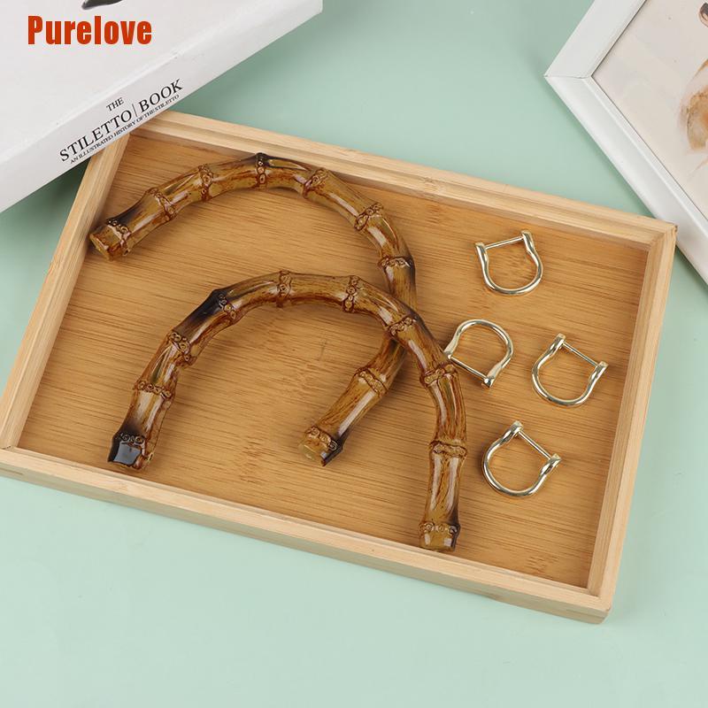 Bộ 2 Tay Cầm Bằng Tre Diy Chất Lượng Cao