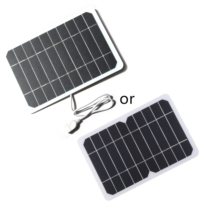 Tấm Năng Lượng Mặt Trời 5 Watt 5V PV Kèm Dây Cáp 50cm Chất Lượng Cao Cho Điện Thoại