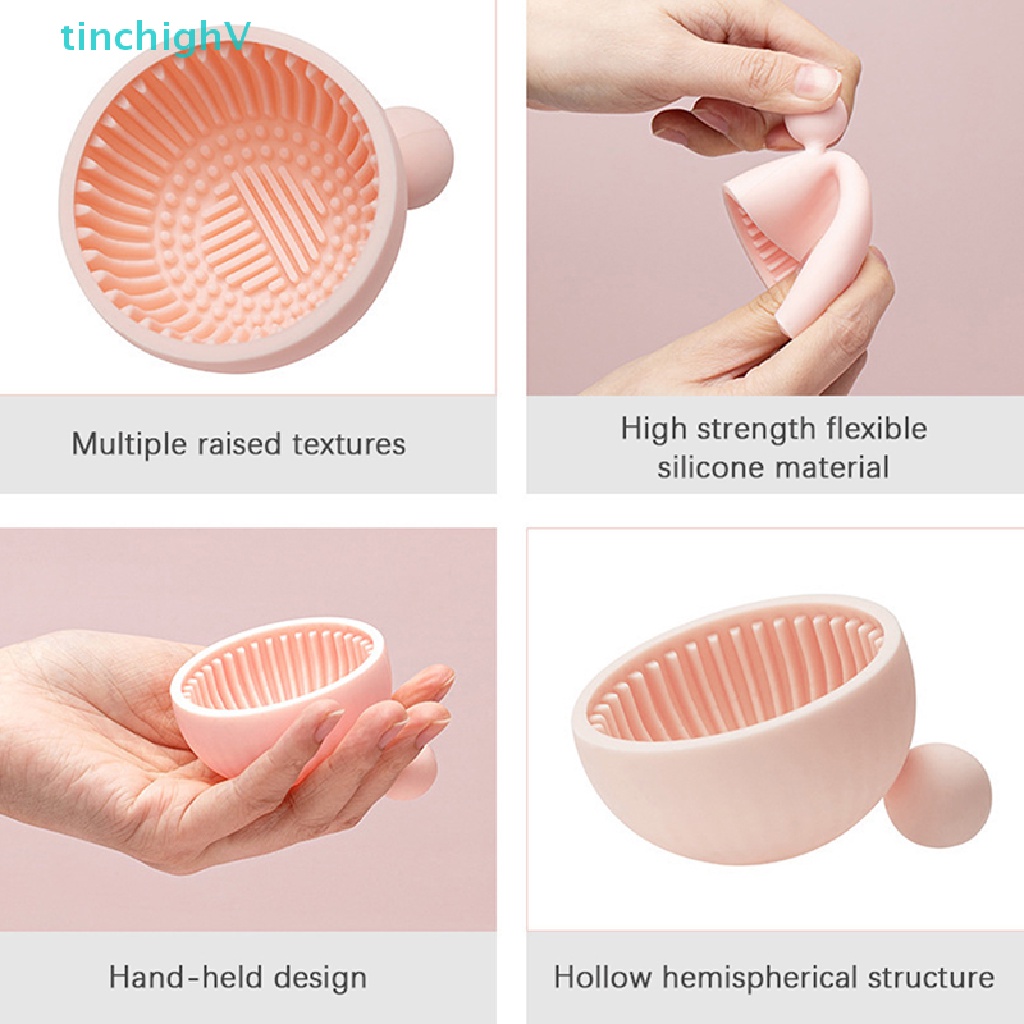 1 Miếng Silicone Vệ Sinh Cọ Trang Điểm Tiện Dụng