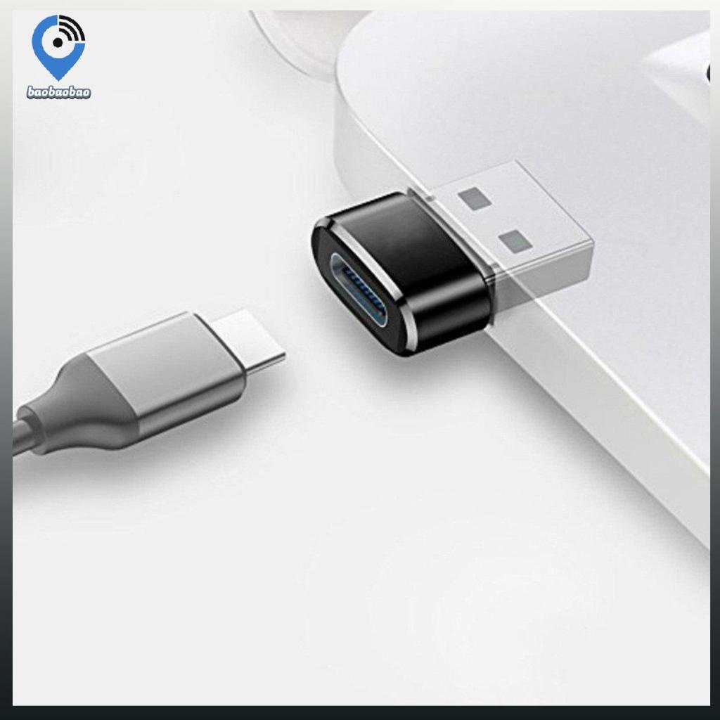 Universal USB C 3.1 Type C Female to USB 3.0 Type A Male Port Converter Adapter black OPP bag portable lightweight design