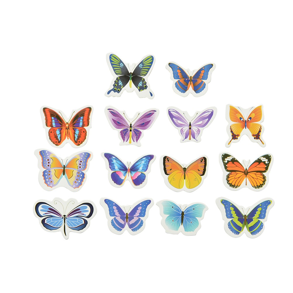 Hl Set 50 Phụ Kiện Trang Trí Hình Bướm Xinh Xắn