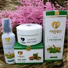 Combo Tái Tạo Da và Bột Rửa Mặt Yody White Phương Anh