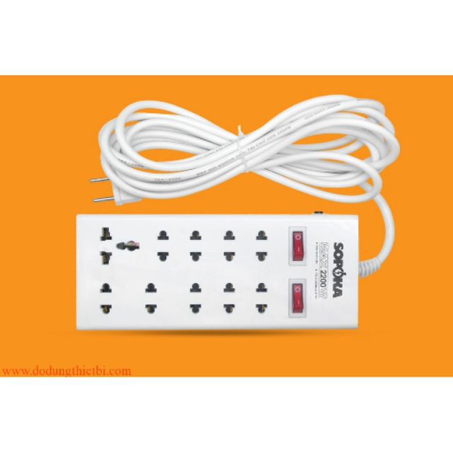 Ổ CẮM ĐIỆN SOPOKA 10 Ổ x 4M DÂY