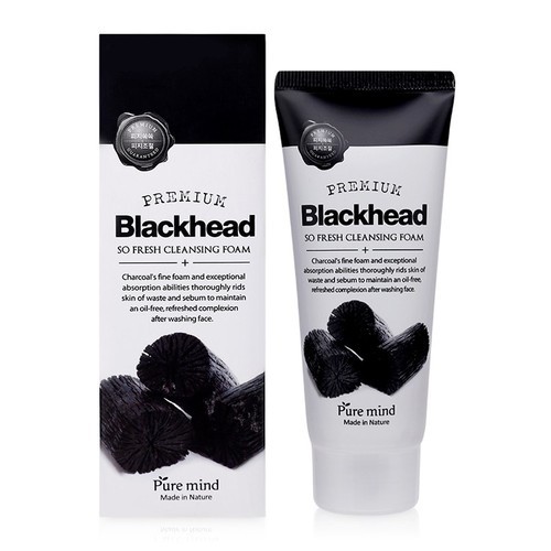 Sữa rửa mặt làm sạch sâu chiết xuất từ than hoạt tính PURE MIND BLACKHEAD SO FRESH CLEANSING FOAM - Hàn Quốc Chính Hãng | BigBuy360 - bigbuy360.vn
