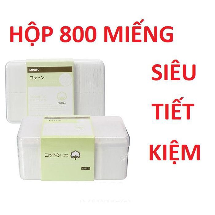 Bông tẩy trang Miniso 800 miếng - BX1567