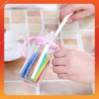que rửa cốc bọt biển nhiều màu