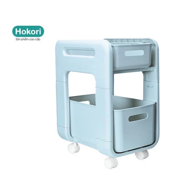 Kệ Trượt Đa Năng Hokori Việt Nhật 5588 Có Bánh Xe Dễ Dàng Di Chuyển, Kệ Đựng Đồ Phòng Tắm, Đựng Đồ Ăn Vặt