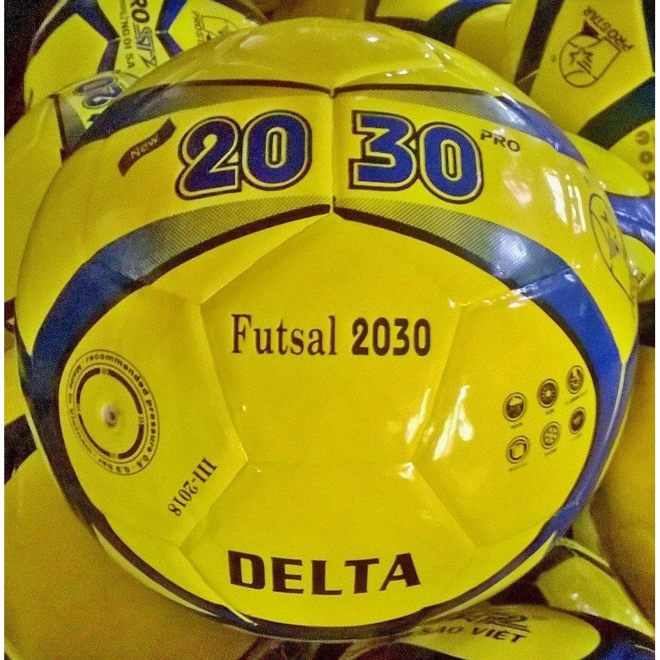 Quả Bóng Đá, Quả bóng đá Futsal 2030 Prostar Delta - Dungcusport tặng lưới + kim bơm