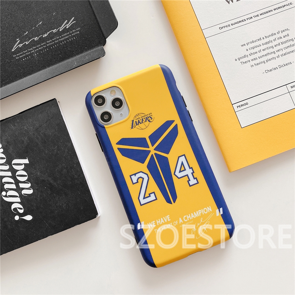 iPhone 11 Pro Max X XS XR XSMax 8 7 Plus SE 2020 Fashion L.A. Lakers Kobe Soft IMD Phone Case Cover