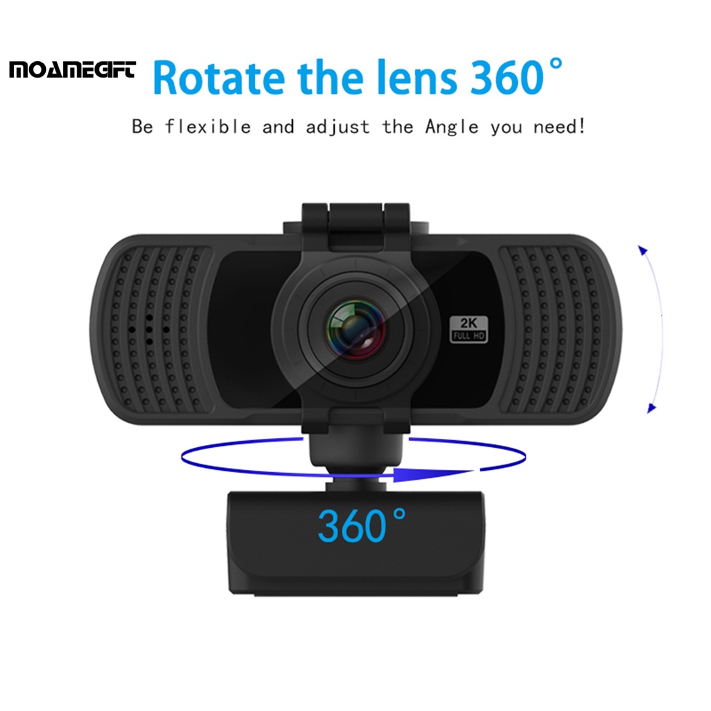 Webcam 2K tự động lấy nét có micro cho Mac Laptop/quay phim trực tiếp | BigBuy360 - bigbuy360.vn