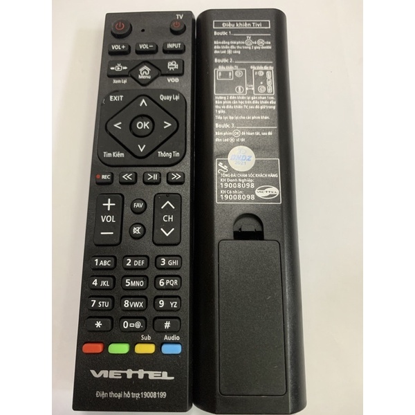 remote điều khiển đầu thu box Viettel chính hãng