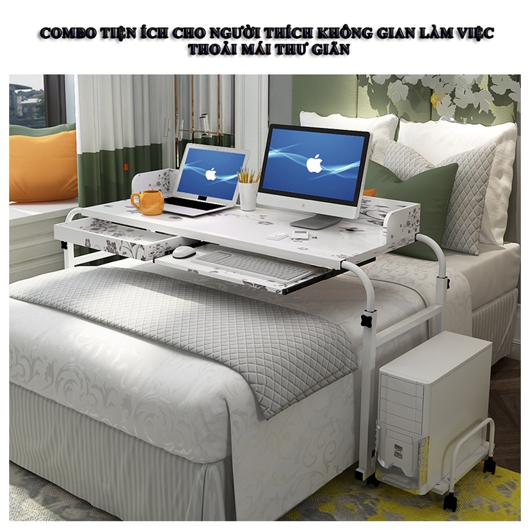 Bàn Làm Việc Đa Năng Để Giường Phong Cách Vintage Mới Lạ Độc Đáo, Chất Liệu Gỗ Cao Cấp, Mẫu Mới Nhất 2022