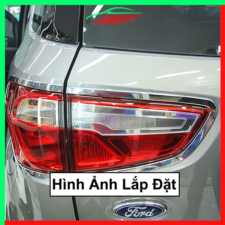 Ốp viền đèn pha hậu mạ crom Ecosport 2018-2020 chống trầy trang trí bảo vệ xe