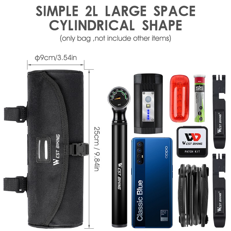 Túi đựng đồ WEST BIKING gắn pô tăng xe đạp leo núi chống thấm nước tiện dụng