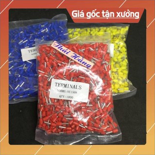 . đầu cos pin rỗng e1508 cho dây tiết diện 1.0 mm ..