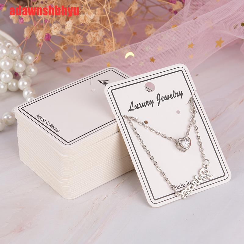 Set 100 Tấm Thẻ Giấy Trưng Bày Trang Sức