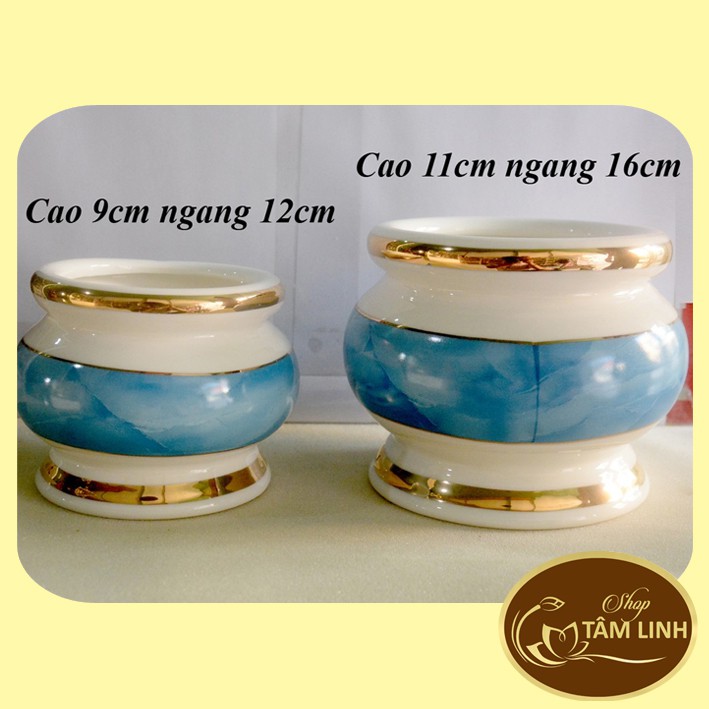 Lư Hương Bát Nhang thờ cúng bàn thờ GỐM CAO CẤP