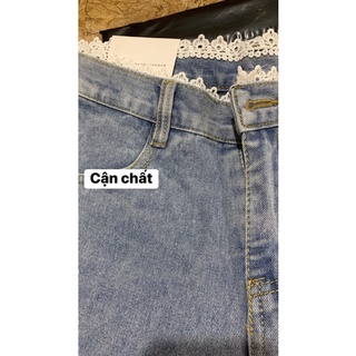 quần short  cạp cao viền ren ( kèm ảnh thật và video)