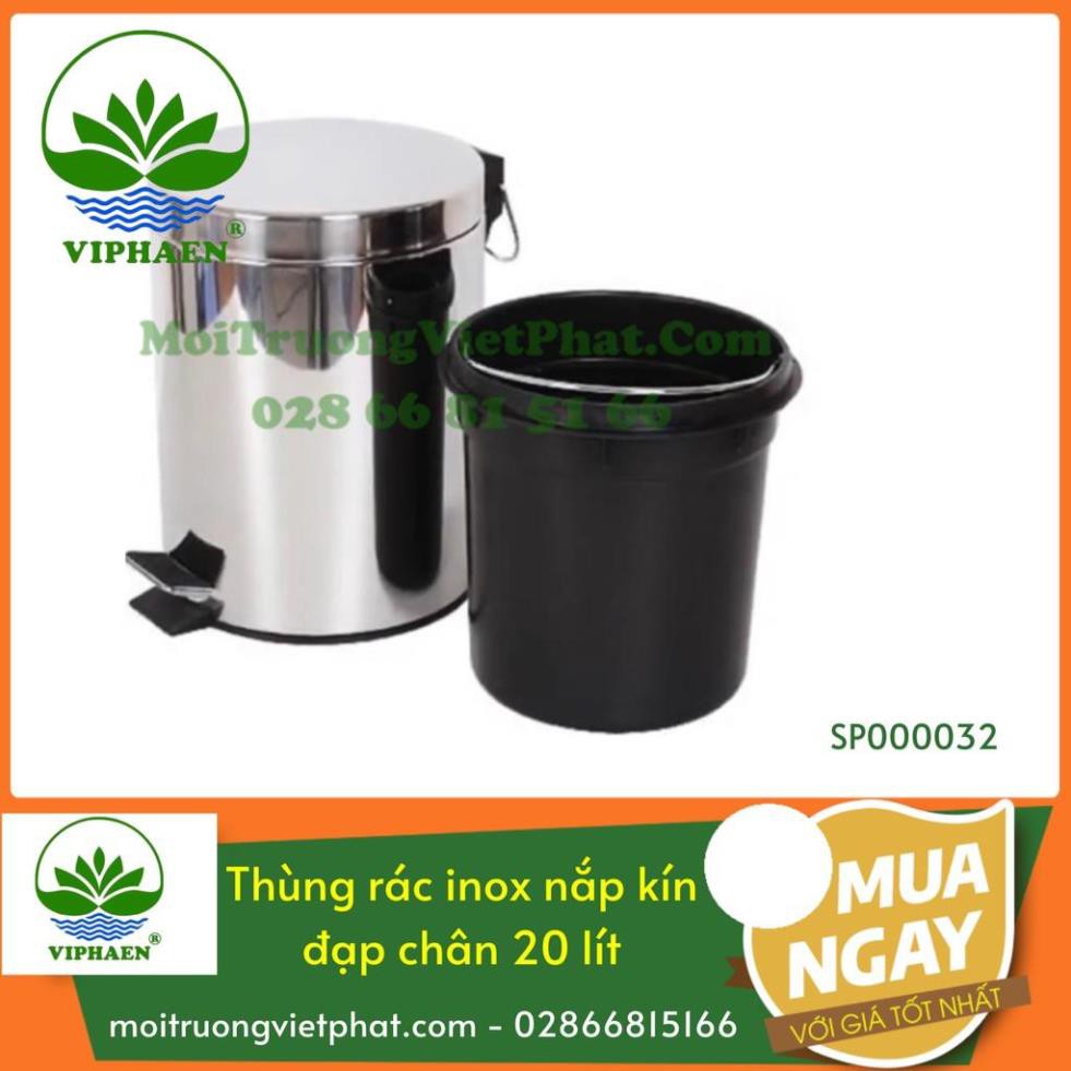 Thùng rác inox Viphaen đạp chân 20 lít Viphaen