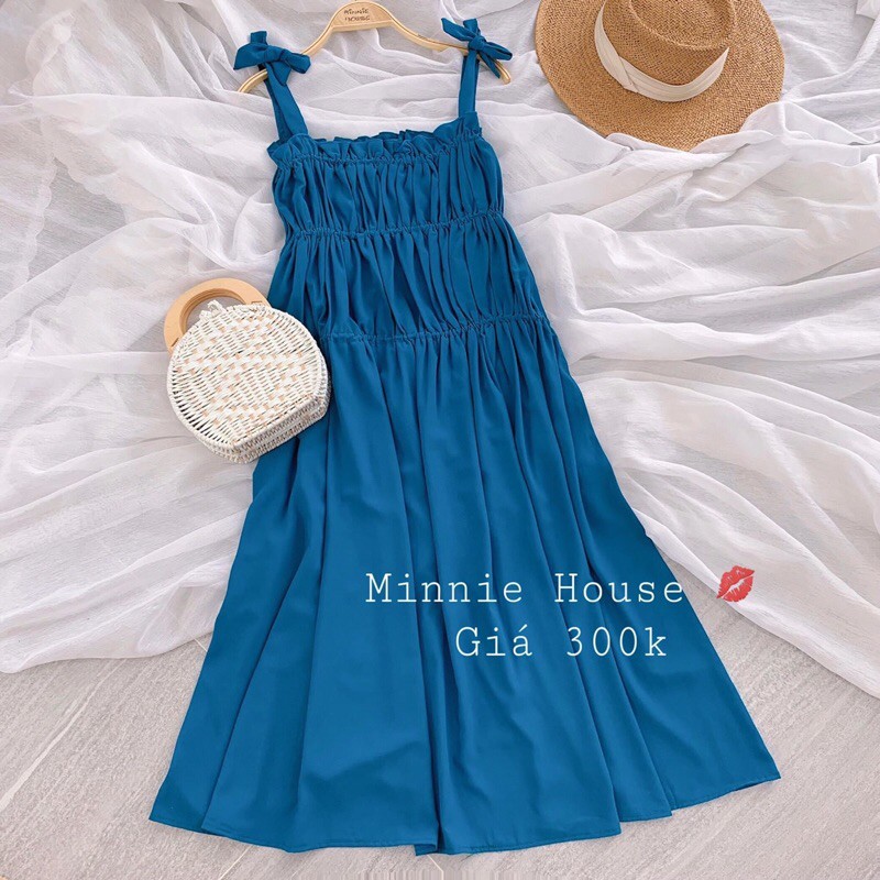 Đầm maxi day cột nơ tay, hot nhất hiện nay